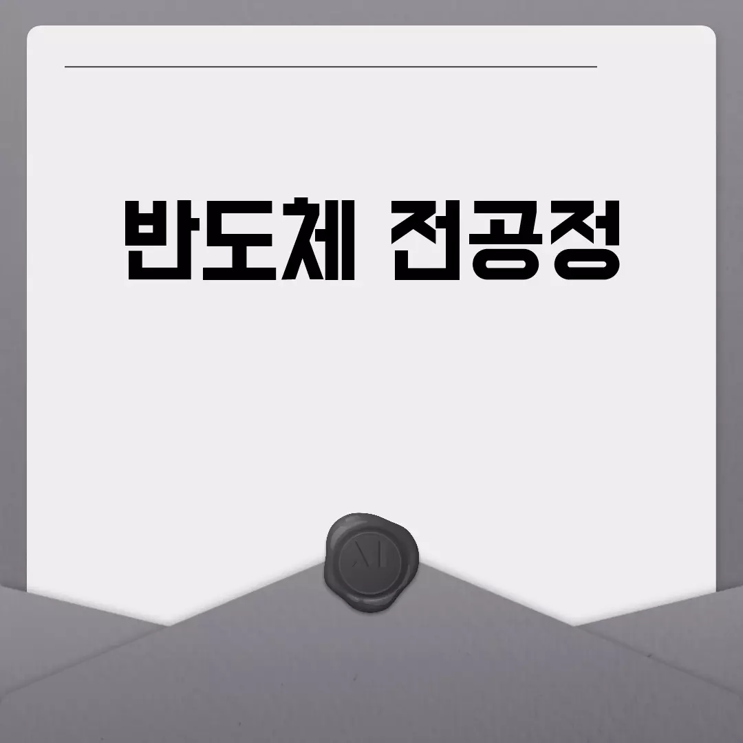 반도체 전공정의 핵심 이해와 기술 분석