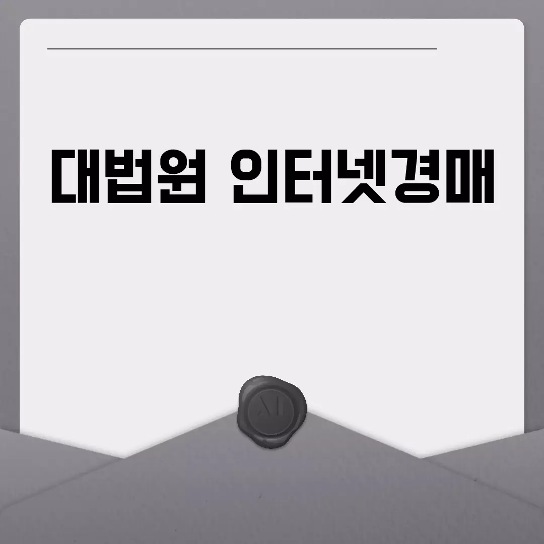 대법원 인터넷경매의 모든 것